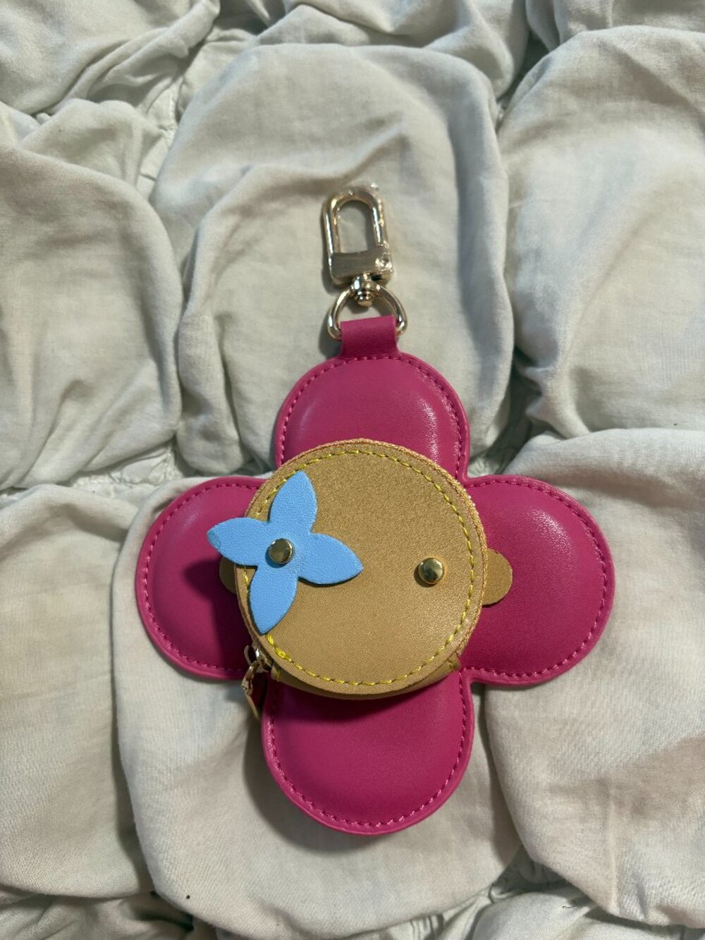 Louis Vuitton Vivienne Flower Coin Purse Bag Charm